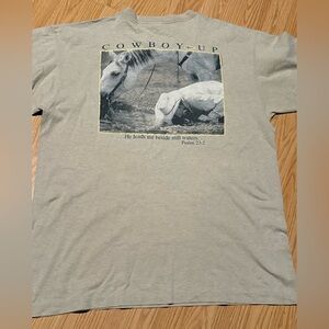 Vintage Cowboy Up Jesus Tshirt